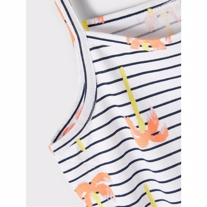 NAME IT Playsuit Vigga Bright White Stripes